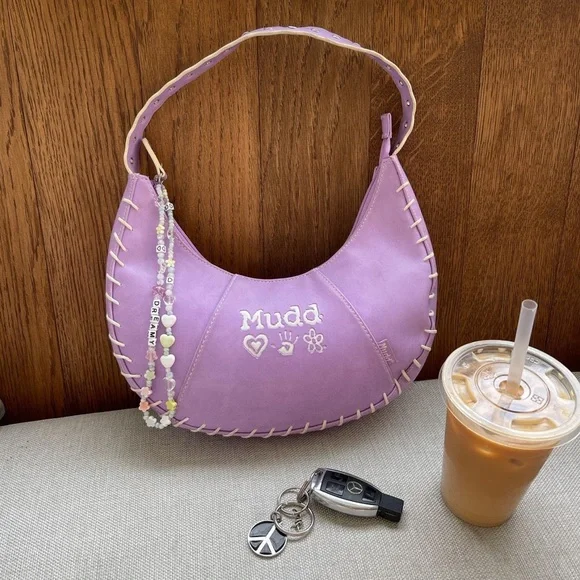 Vintage Lilac Mudd Shoulder Bag - Picture 2 of 3